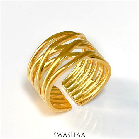 Dante 18K Gold Plated Ring – Swashaa
