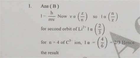de-Broglie wavelength of electron in second orbit of Li2+ ion will be ...