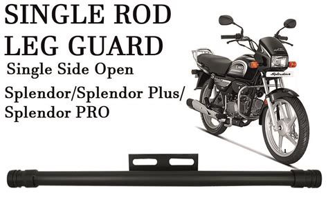 B.K ACCESSORIES Bike Leg Guard Crash Guard Black for Hero Splendor BS3 ...