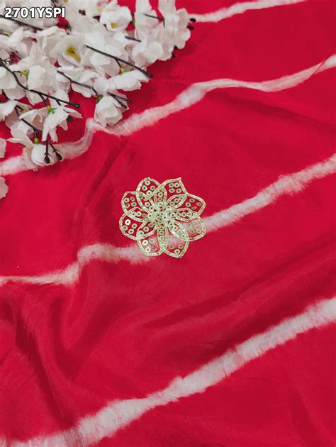 KcPc New H O Silk Leheriya Style With Gotapatti Work Saree AMT – KCPC ...