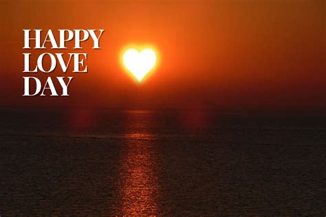 Download Happy Love Day Sunset Heart Wallpaper | Wallpapers.com