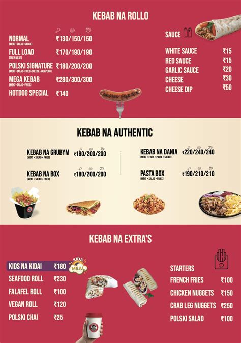Menu at Polski Kebab - HiLite Mall, Kozhikode