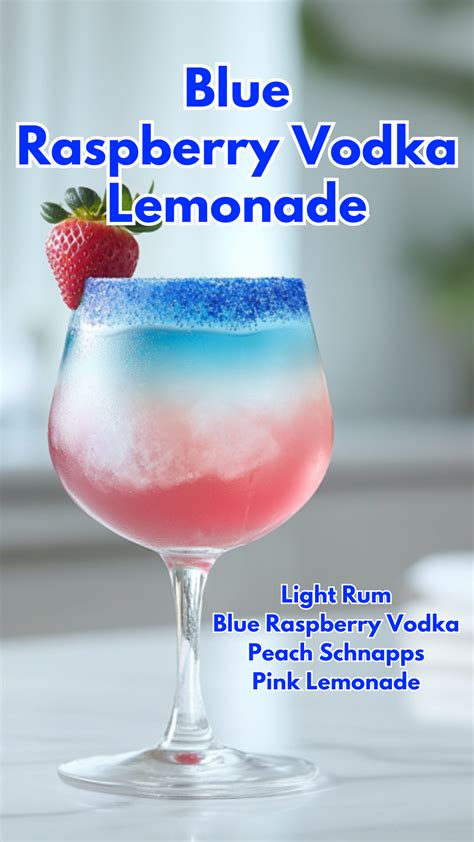 Blue Raspberry Vodka Lemonade | Recipe in 2025 | Drinks alcohol recipes ...