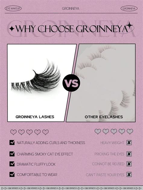 GROINNEYA 9 Pairs Super Short And Aatural Half Lashes Clear Band ...