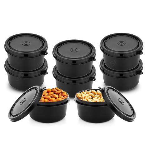 Buy JSI Steel Microwave Safe Containers Set of 8 Pcs, 450ml - Durable ...