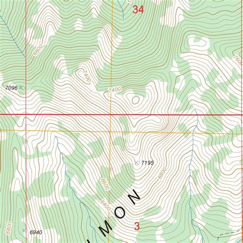 Wild Buck Peak, ID FSTopo Legacy Map by US Forest Service - Topo ...