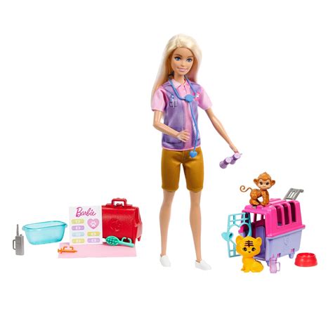 Buy Barbie Careers Animal Rescue & Recovery Playset with Blonde Doll ...
