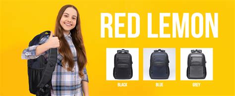 Red Lemon Original Premium Swiss Cut Design Medium 26L Laptop Backpack ...
