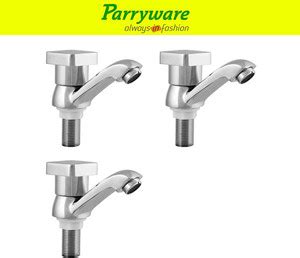 Parryware Ritz Pillar Tap for Wash Basin – Brass Body set of 3 pic 101 ...