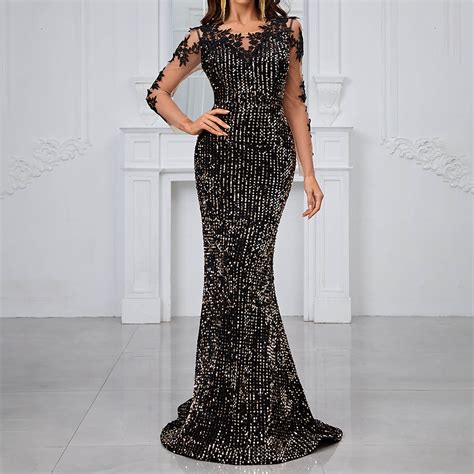 Sparkly Floor Length Dress