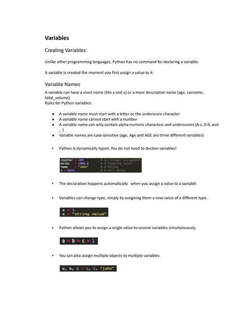 Image result for Creating Variables in Python