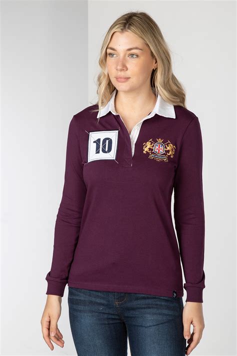 Ladies Rugby Shirt UK | Womens Plain Polo Rugby Shirt | Rydale