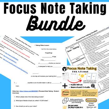 Image result for Focus Note Taking