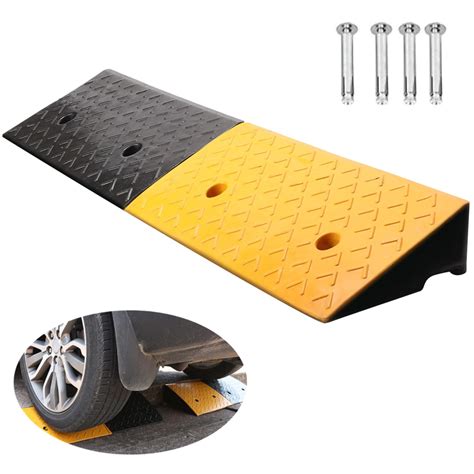 Nisorpa 5" Rubber Curb Ramps 10 Ton Heavy Duty Loading Driveway Ramps ...