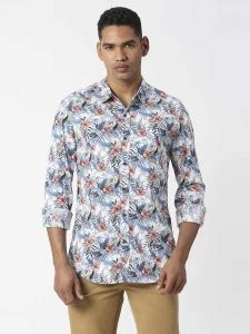 Pepe Jeans Men Printed Casual Blue Shirt - Buy Pepe Jeans Men Printed ...