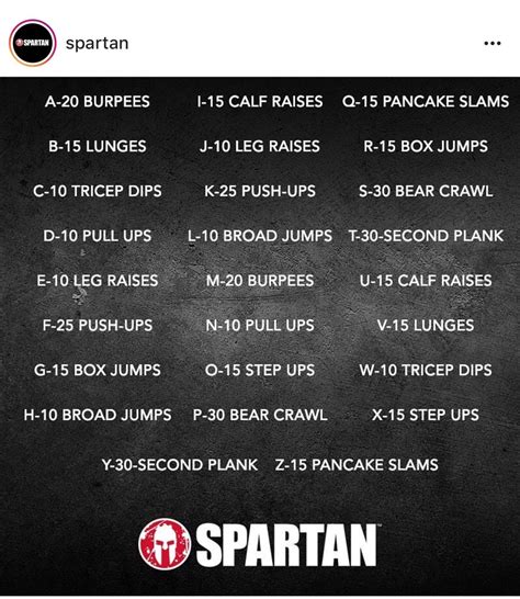 Spartan Workout Plan