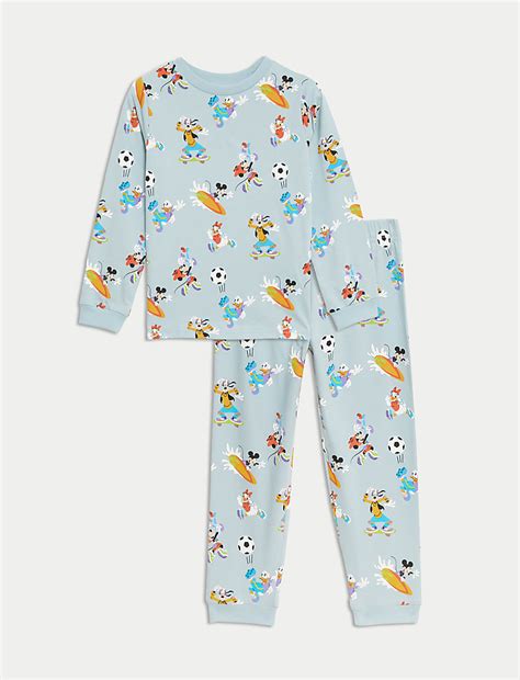 Buy Pure Cotton Mickey Mouse™ Pyjamas (1-8 Yrs) at Marks & Spencer