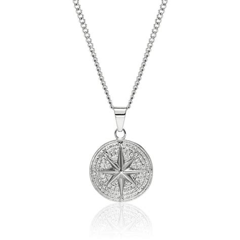 Compass Pendant With Curb Chain – Drip Project