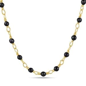 ZAVYA 925 Sterling Silver Solid Beads Gold Plated Mangalsutra | Gift ...