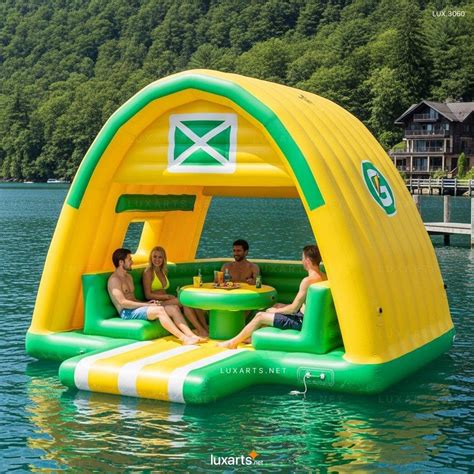 Inflatable Barn Lake Floats – Giant Floating Play Center for Lakes ...
