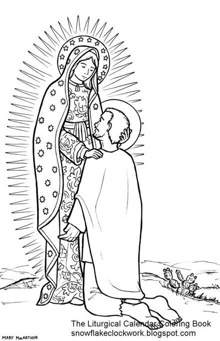 Dibujos de San Juan Diego para colorear: 5 plantillas para imprimir el ...