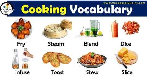Image result for Cooking Vocabulary Examples