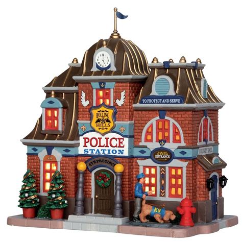 Lemax Village Collection Rolling Hills Police Station #55018 | Lemax ...