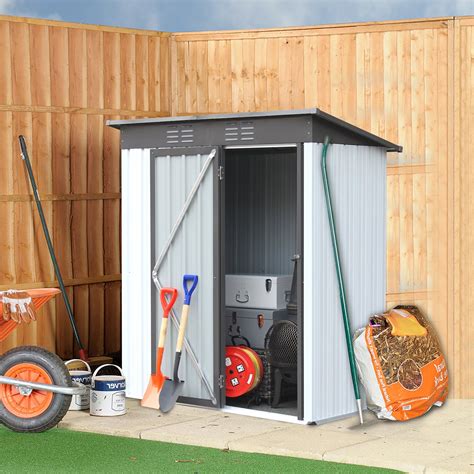 Buy Rophefx 5 x 3 FT Outdoor Metal Storage Shed,Waterproof Tool Shed ...