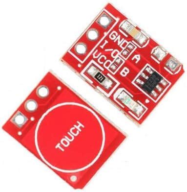 TTP223 1-Channel Capacitive Touch Sensor Module Red Color : Amazon.in ...