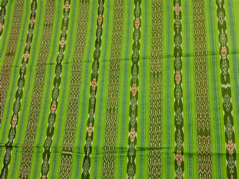 Green tree ikat fabric – Handloomzone