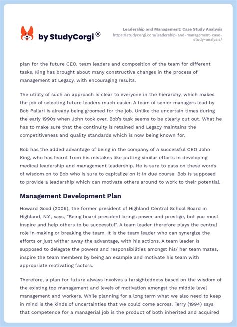 Image result for Leadership Case Study Examples