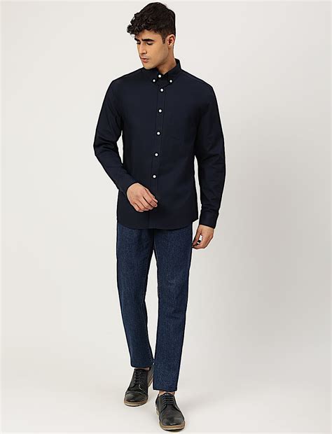 Buy Pure Cotton Plain Collared Shirt at Marks & Spencer