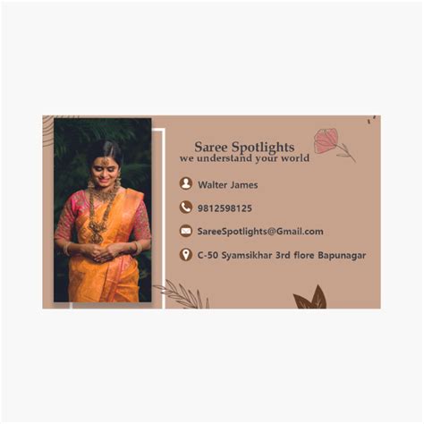 Saree Shop Visiting Card - Visiting Card Designs - Visiting Cards