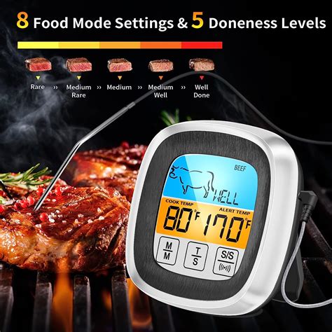 Buy 2023 Newest Update】 Waterproof Digital Meat Thermometer for Cooking ...