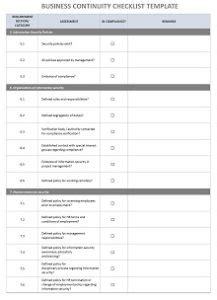 Business Continuity Plan Testing Checklist 的图像结果