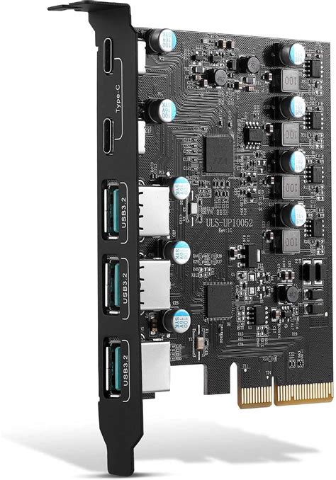 StarTech.com USB 3.1 PCIE Card - 5 Port - 1x USB-C - 2x USB-A - 1x 2 ...