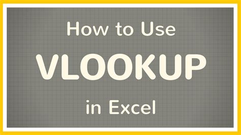 Vlookup Tutorial 的图像结果