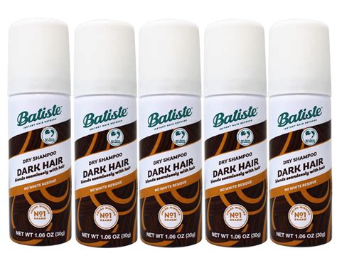 5 Pack Batiste Dry Shampoo, Divine Dark, Mini Travel Size Spray 1.6 Oz ...