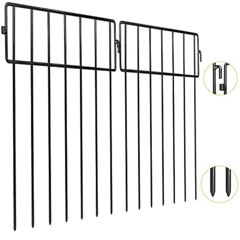 Adavin Black Animal Barrier Fence 10 Pack 12 In L | Desertcart INDIA