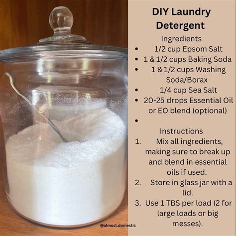 DIY Laundry Detergent Recipe for HE Washers