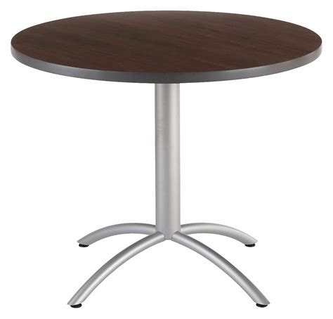 CAFEWORKS, Melamine, Walnut, Cafe/Breakroom Table - 45TR11|65644 - Grainger