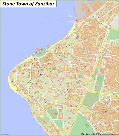 Zanzibar Map | Tanzania | Maps of Zanzibar Island - Detailed Maps of Zanzibar City