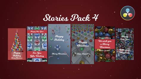 DaVinci Resolve Template | Christmas templates, Create greeting cards ...