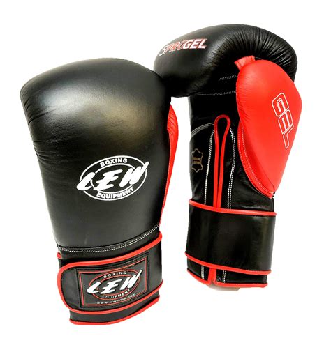 Buy LEW Black/Red Gel Sparring Gloves (Black/Red, 14 OZ) Online at Low ...