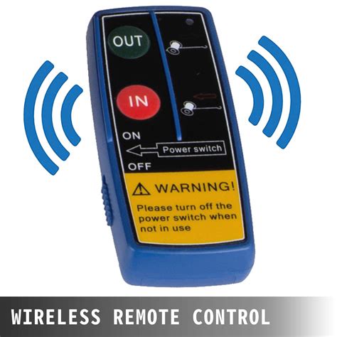 VEVOR Electric Winch Wireless Remote 12V 13500Lbs / 6125Kg 27m Steel ...