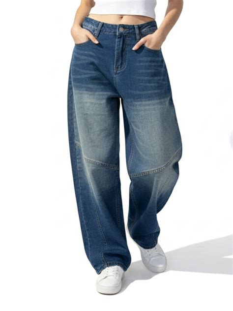 Shop Light Blue High Waist Wide Leg Jeans - for Women | OUTZIDR | Gen-Z ...