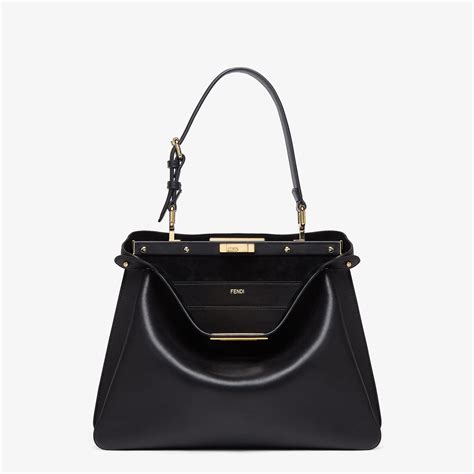 Peekaboo Soft Medium Leather Black | Fendi