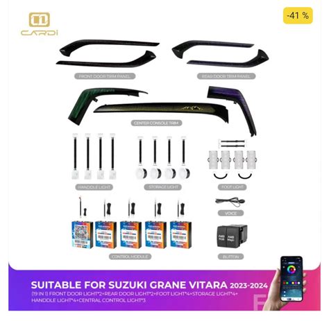 Grand Vitara OEM-Style Ambient Lighting | CARDI-(D19) 19-Piece Set ...
