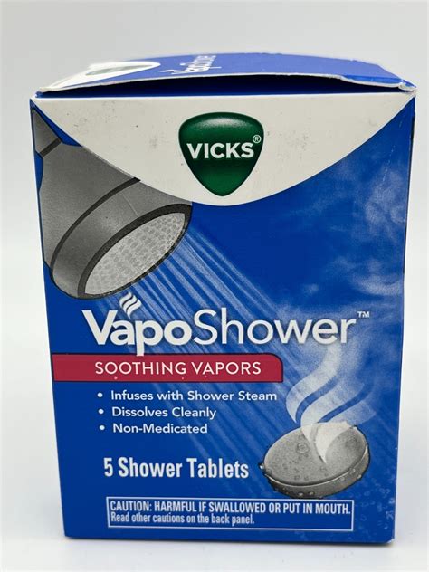 Vicks VapoShower Soothing Vapors Tablets - 5 Count for sale online | eBay