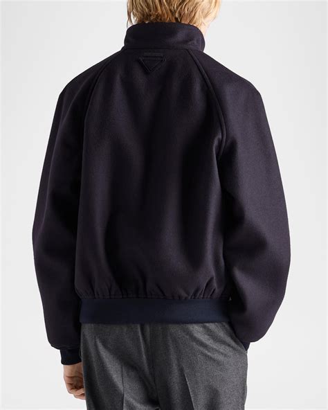 Prada Men's Raglan Wool-Cashmere Jacket | Neiman Marcus